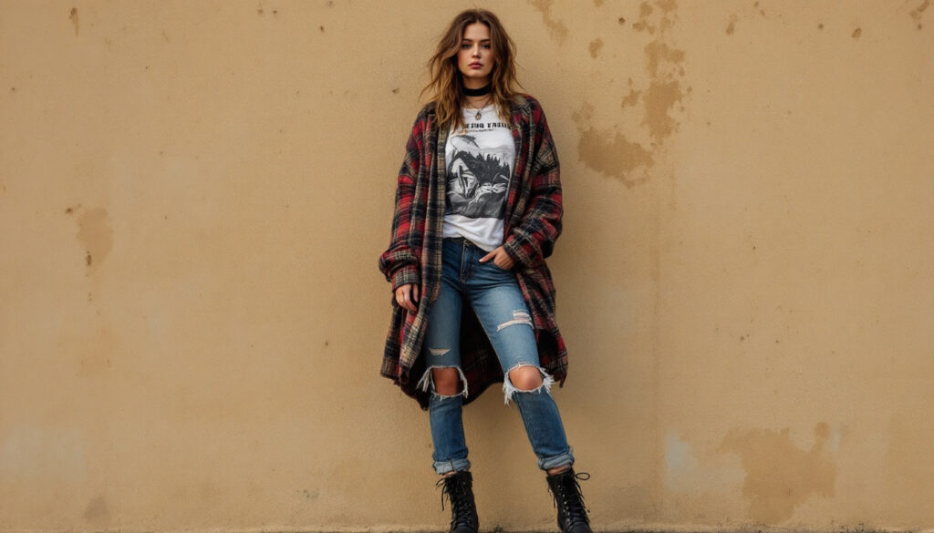 The Ultimate Grunge Style Fashion Guide for 2025: Key Trends, Outfit Tips & Iconic Looks 5 freepik candid image photography natural textures highly r 62890